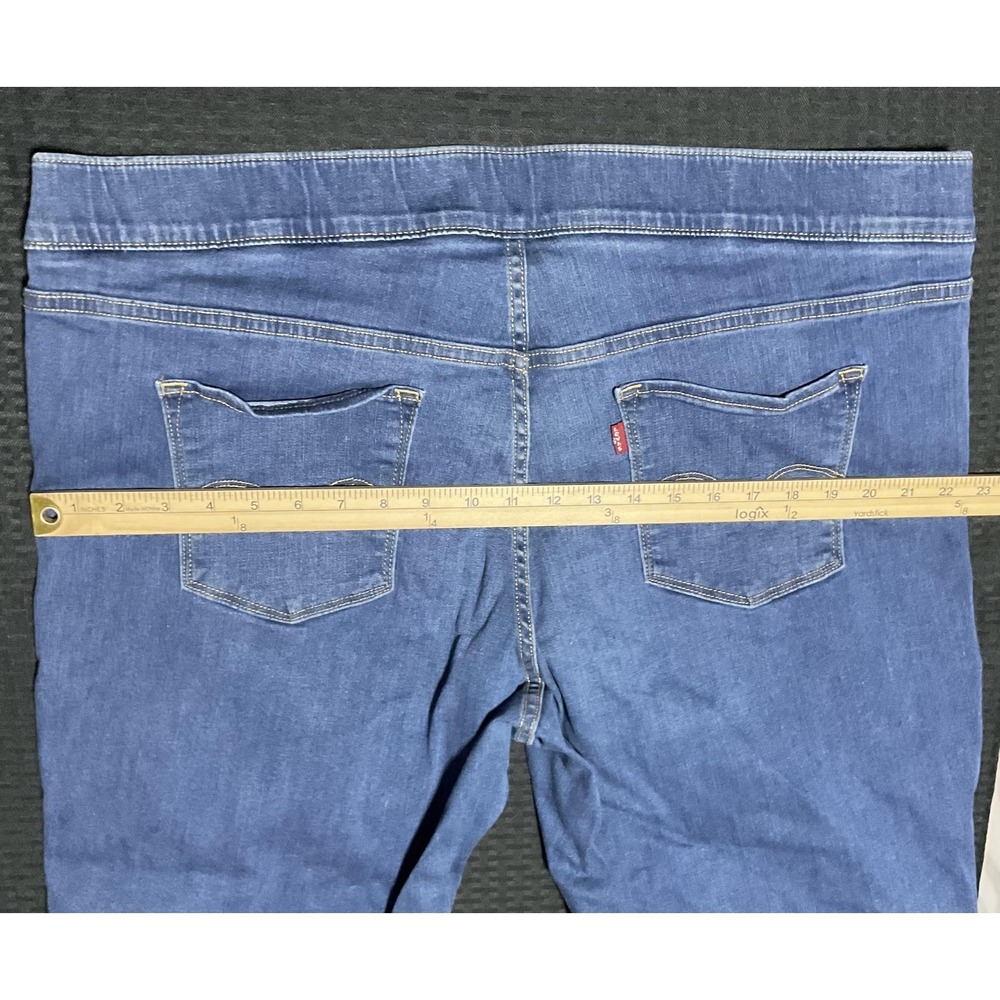 Levi's Jeans Womens 22W Blue Maternity Jegging High Rise Skinny Stretch Denim - Picture 9 of 11